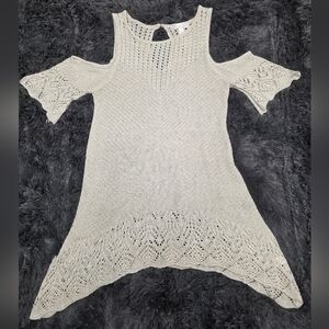 LC Lauren Conrad Cream Knit Top. Size S